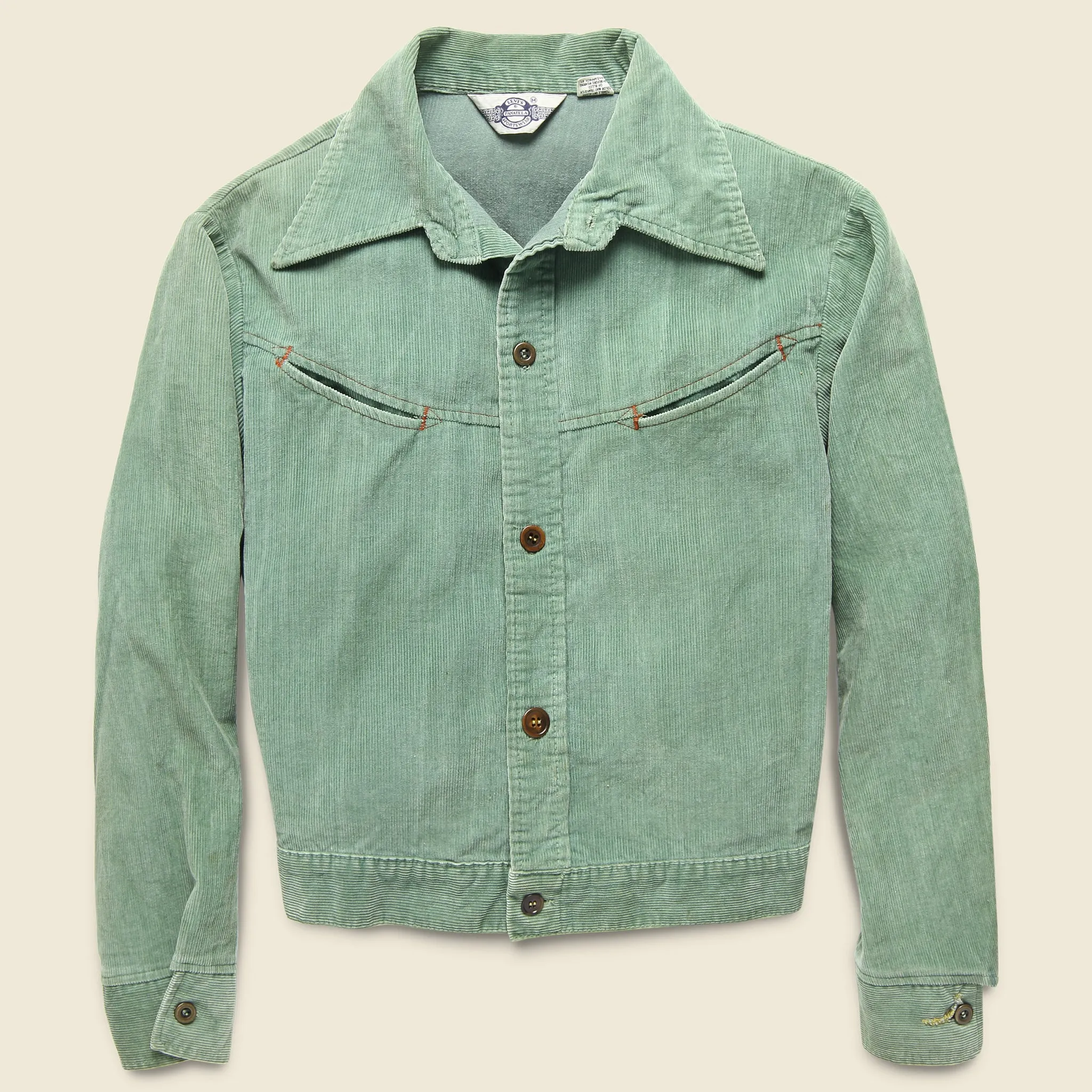 1970s Levis Micro Cord Jacket - Sage