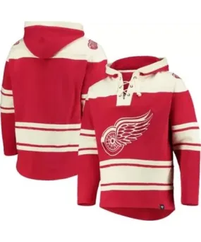 '47 Men's NHL Detroit Wings Superior Lacer Pullover Hoodie