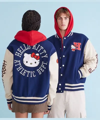 Aeropostale Hello Kitty Varsity Bomber Jacket