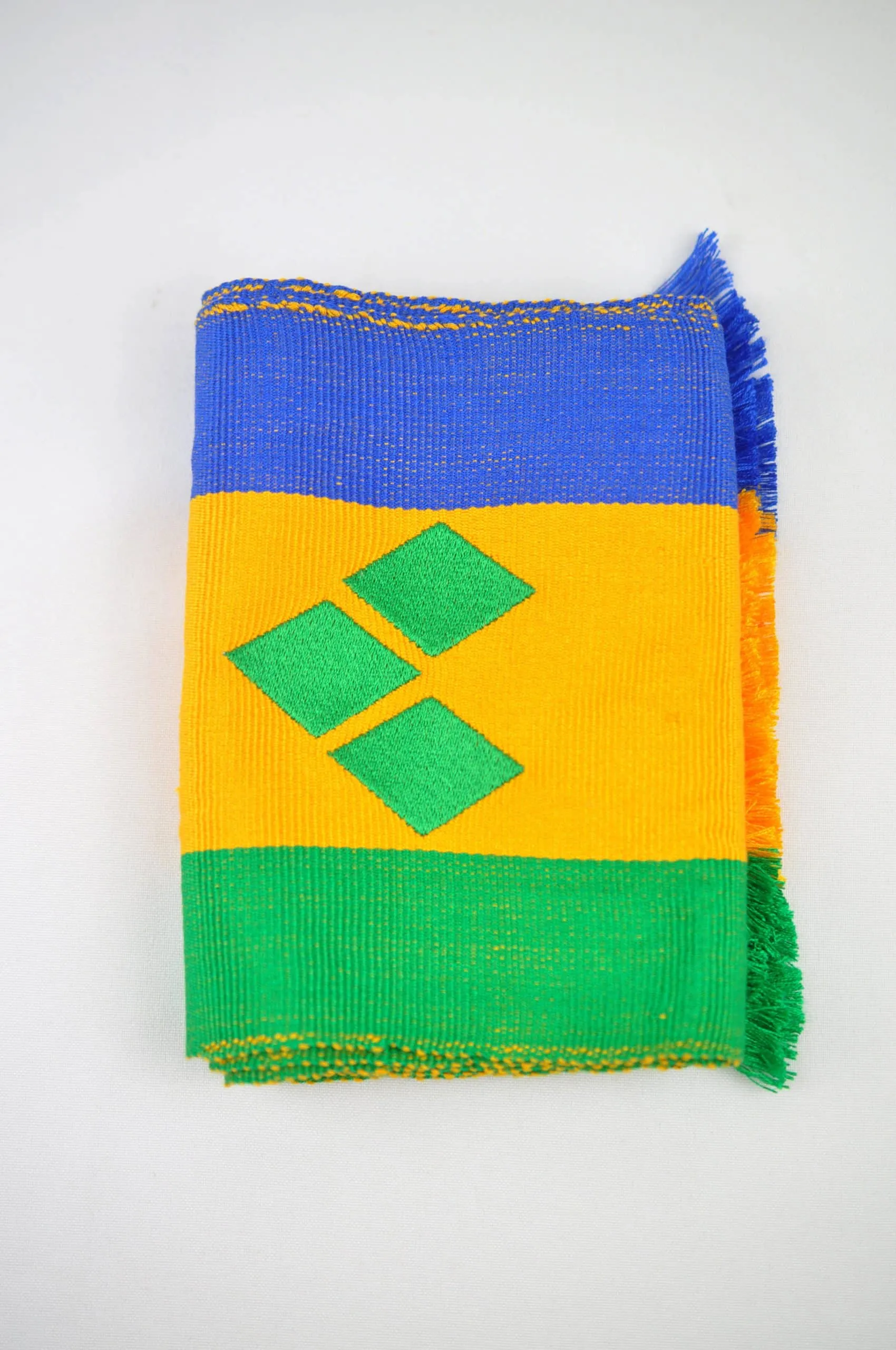 Alassane Handwoven Muffler – St Vincent Colours - African Clothing Store | JT Aphrique