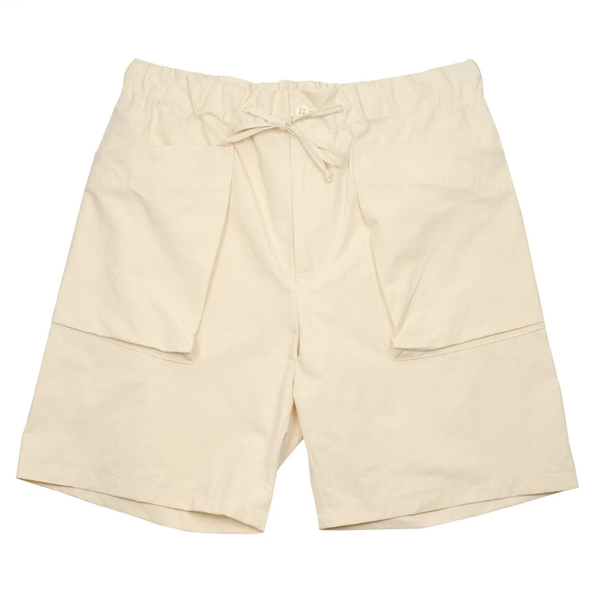 Arpenteur - Cargo Shorts Cotton / Linen Poplin - Ecru