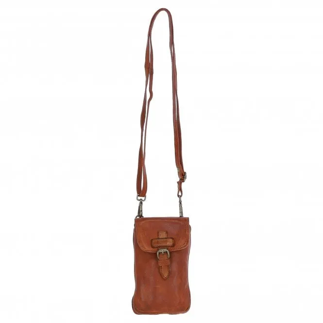 Ashwood Leather Crossbody Smart Phone Bag Tan: D-99