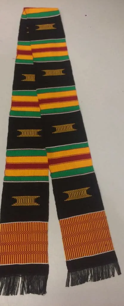 Authentic African Kente Muffler / Stole - African Clothing Store | JT Aphrique