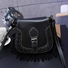 Bags Handbags Women Famous s Vintage Tassel Hollow Out Messenger Saddle Shoulder Bag bolsos femenina