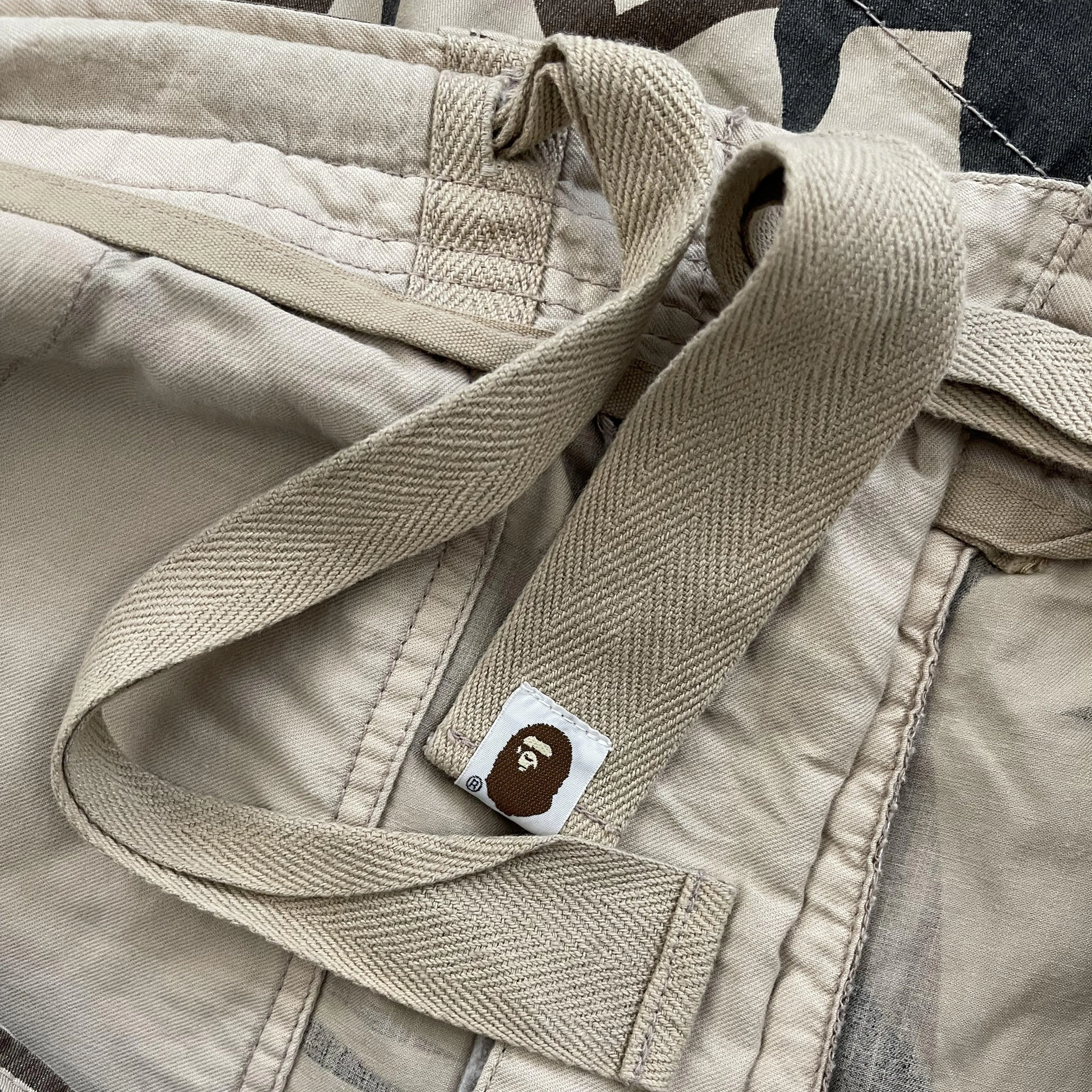 Bape Tribal Cargo Shorts - L