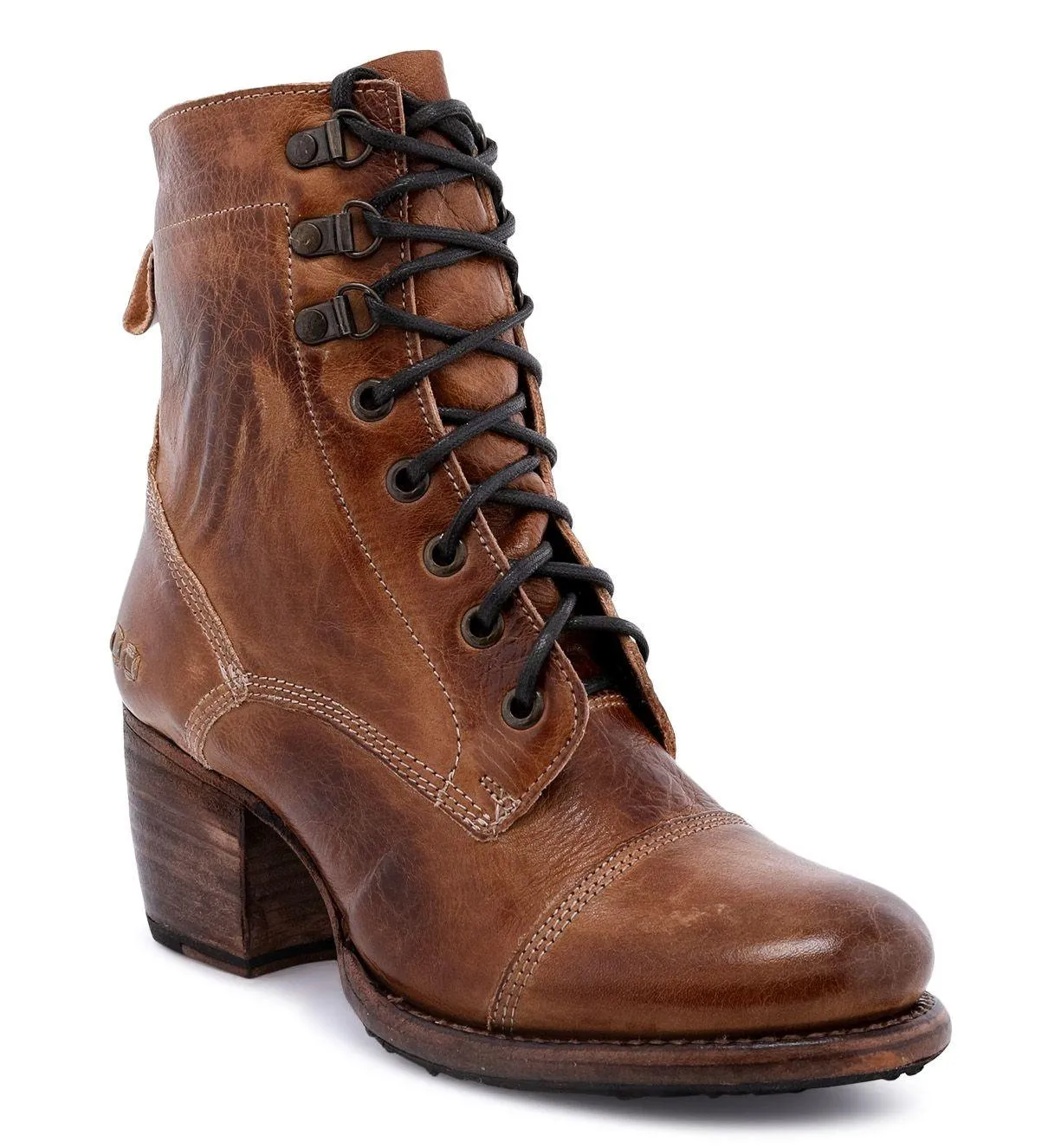 Bed Stu Women's Judgement Tan Rustic Short Boots Ankle Booties F385001