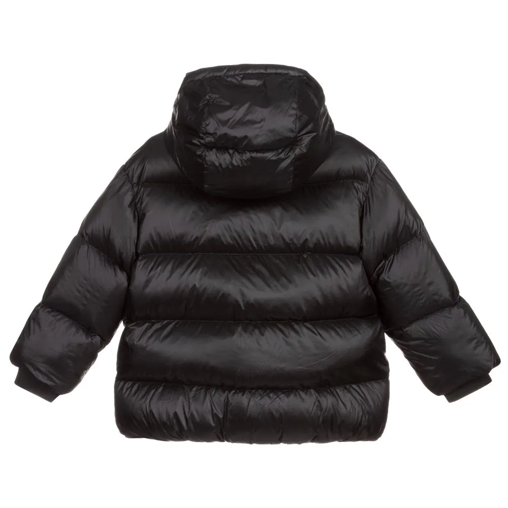 Black Down Padded Puffer Coat