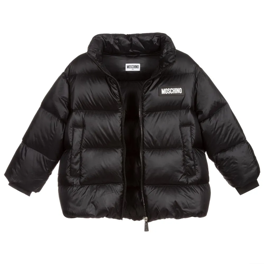 Black Down Padded Puffer Coat