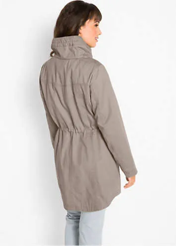 bonprix Cotton Drawstring Waist Coat | Grattan