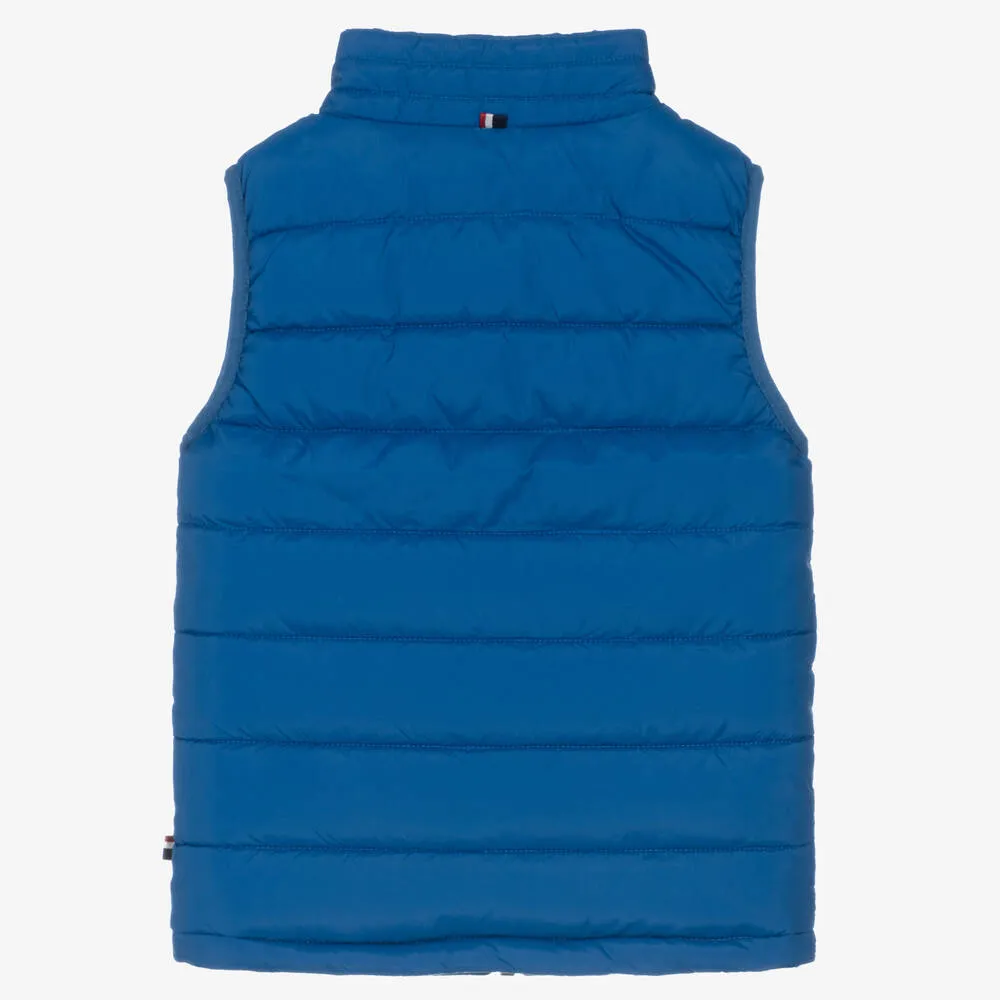 Boys Blue Puffer Gilet 