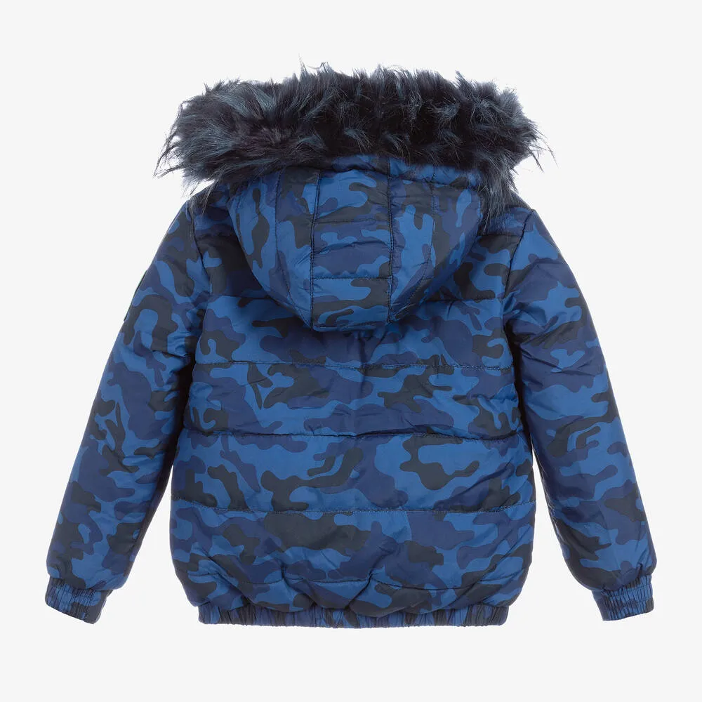 Boys Blue Puffer Jacket