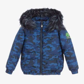 Boys Blue Puffer Jacket