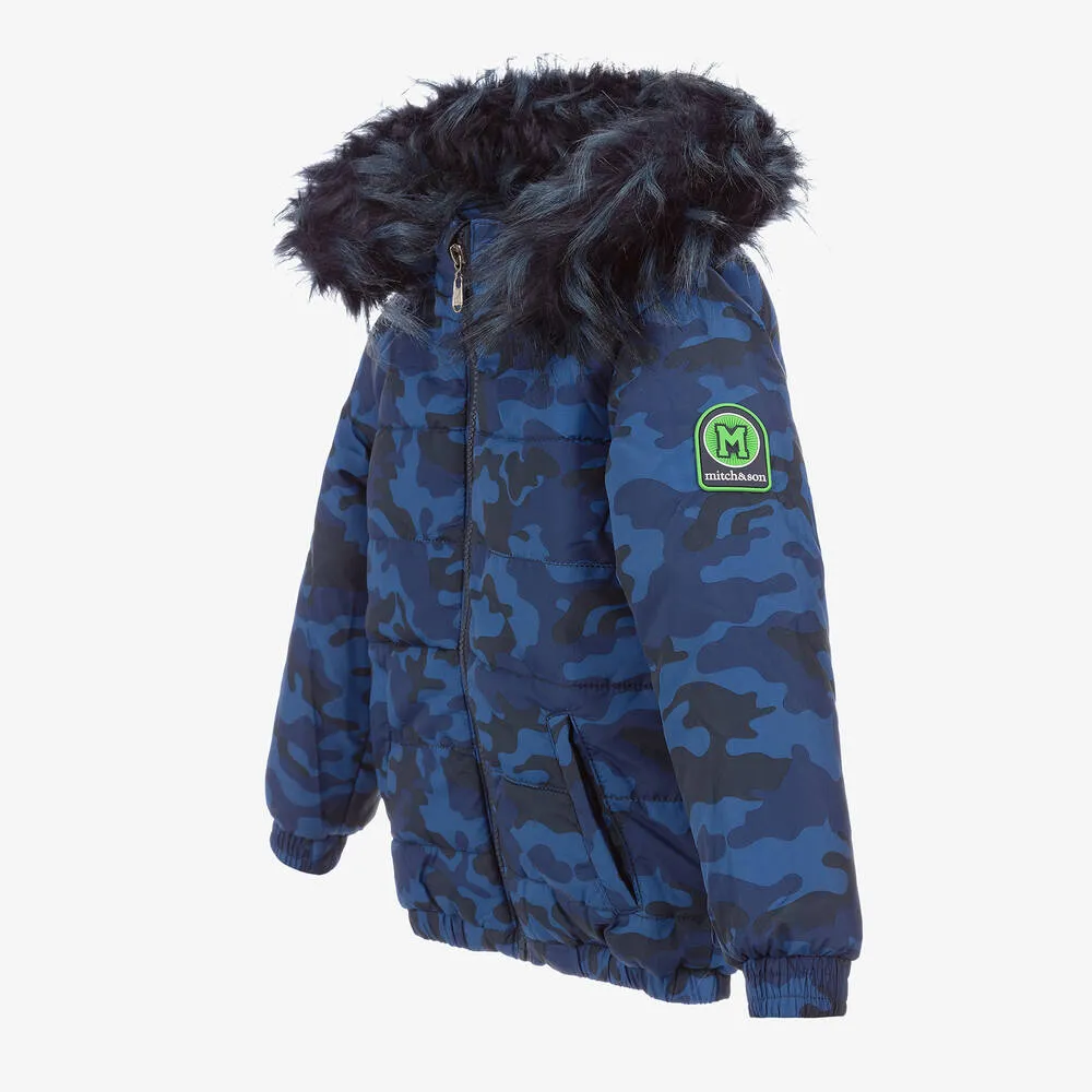 Boys Blue Puffer Jacket