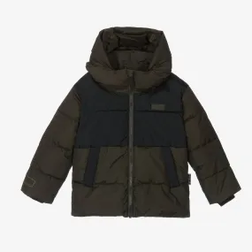 Boys Green Puffer Jacket