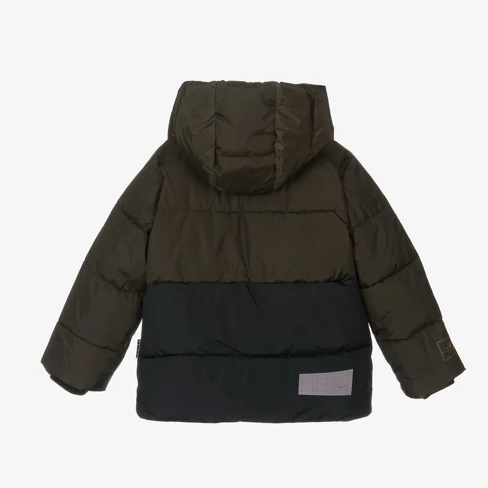 Boys Green Puffer Jacket