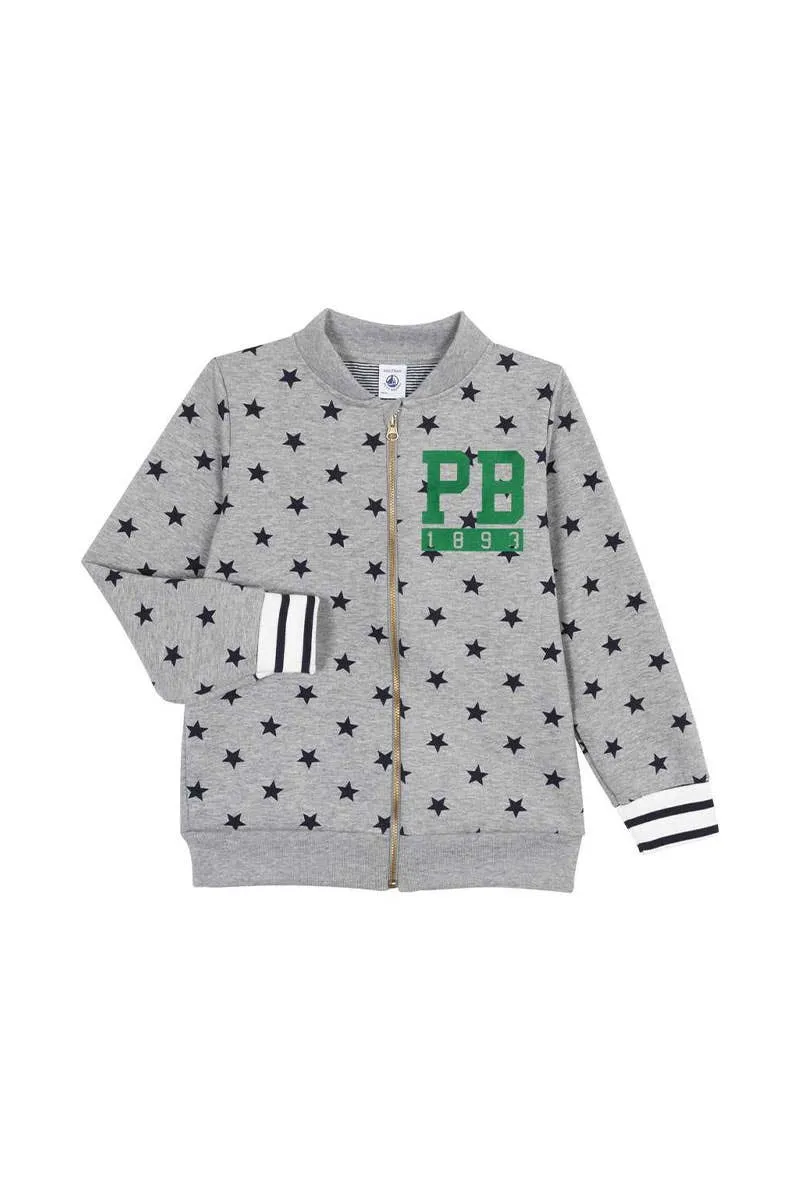 Boy's Grey Baseball Jacket