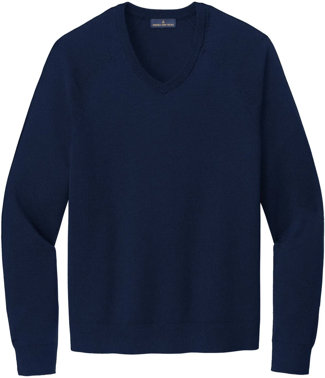 Brooks Brothers Cotton Stretch V-Neck Sweater