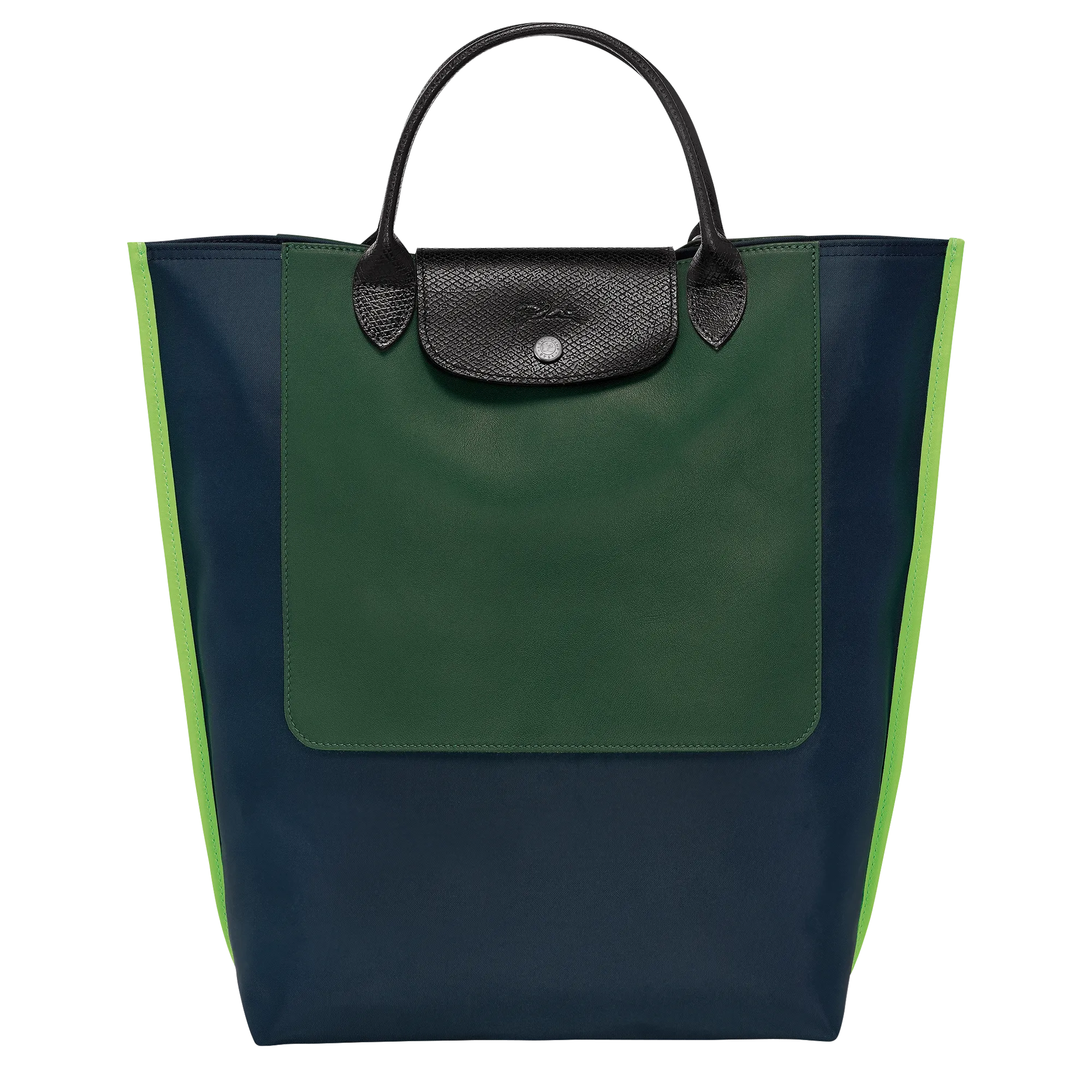 Cabas Longchamp M Tote bag Navy - Canvas