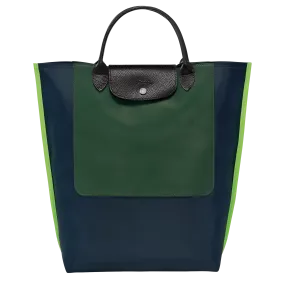 Cabas Longchamp M Tote bag Navy - Canvas