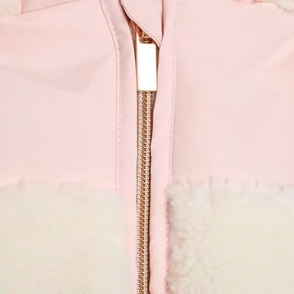 Carrament Beau Colorblock Fleece Jacket, Ivory