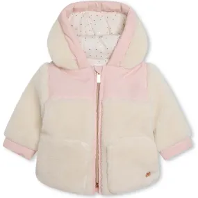 Carrament Beau Colorblock Fleece Jacket, Ivory