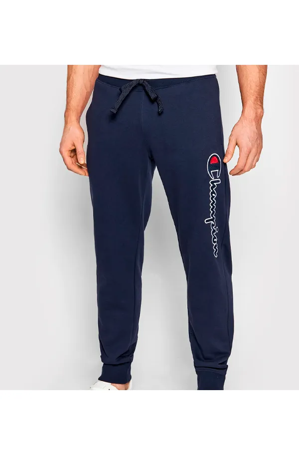 Champion Rochester Pant Rib Cuff Big Logo Navy