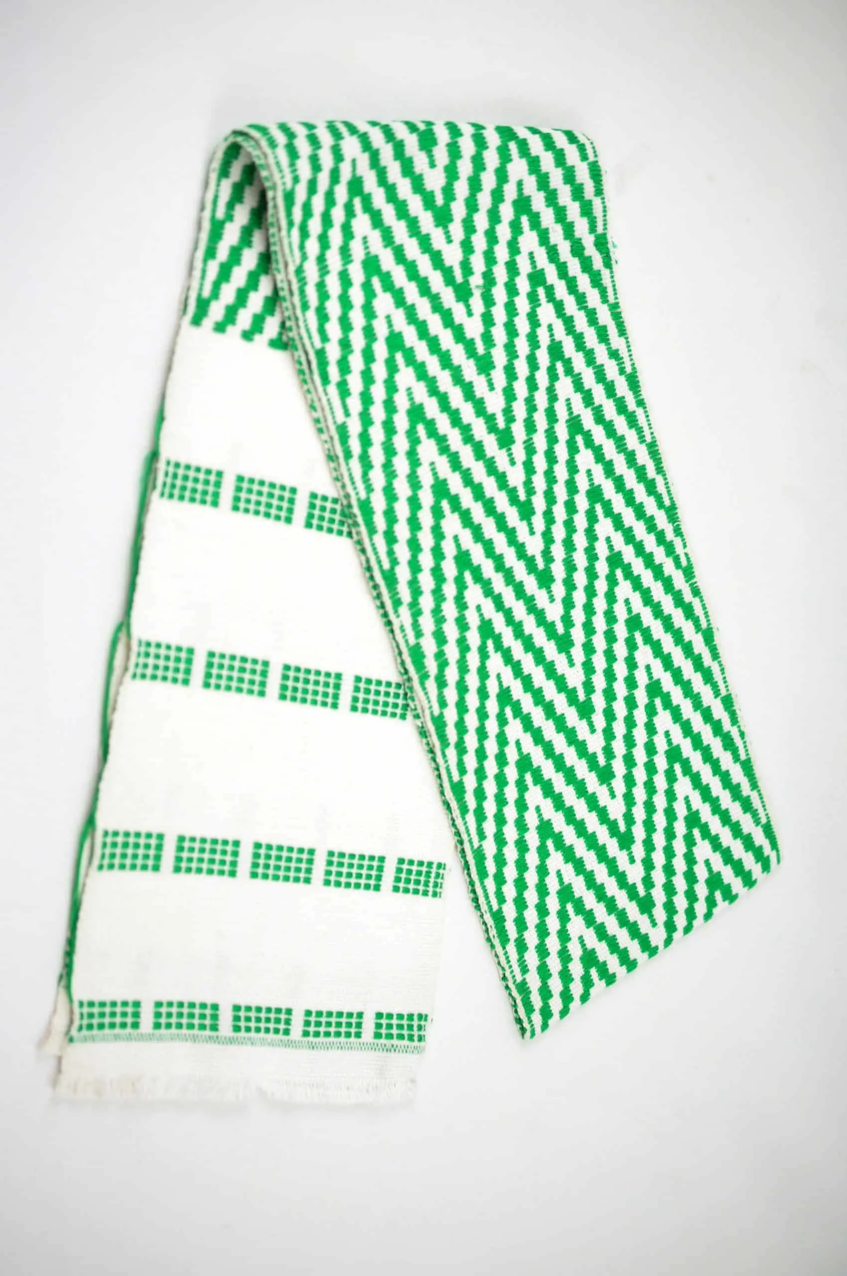 Charming Nkosi Handwoven Muffler – Nigeria Colours -