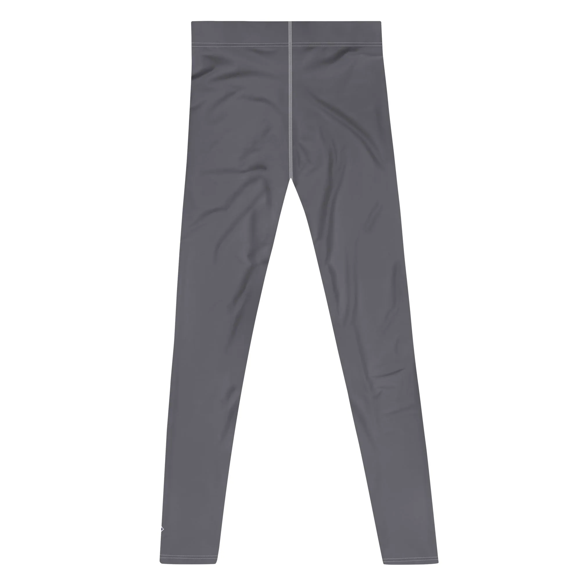 City Comfort: Men's Solid Color Athletic Leggings - Charcoal