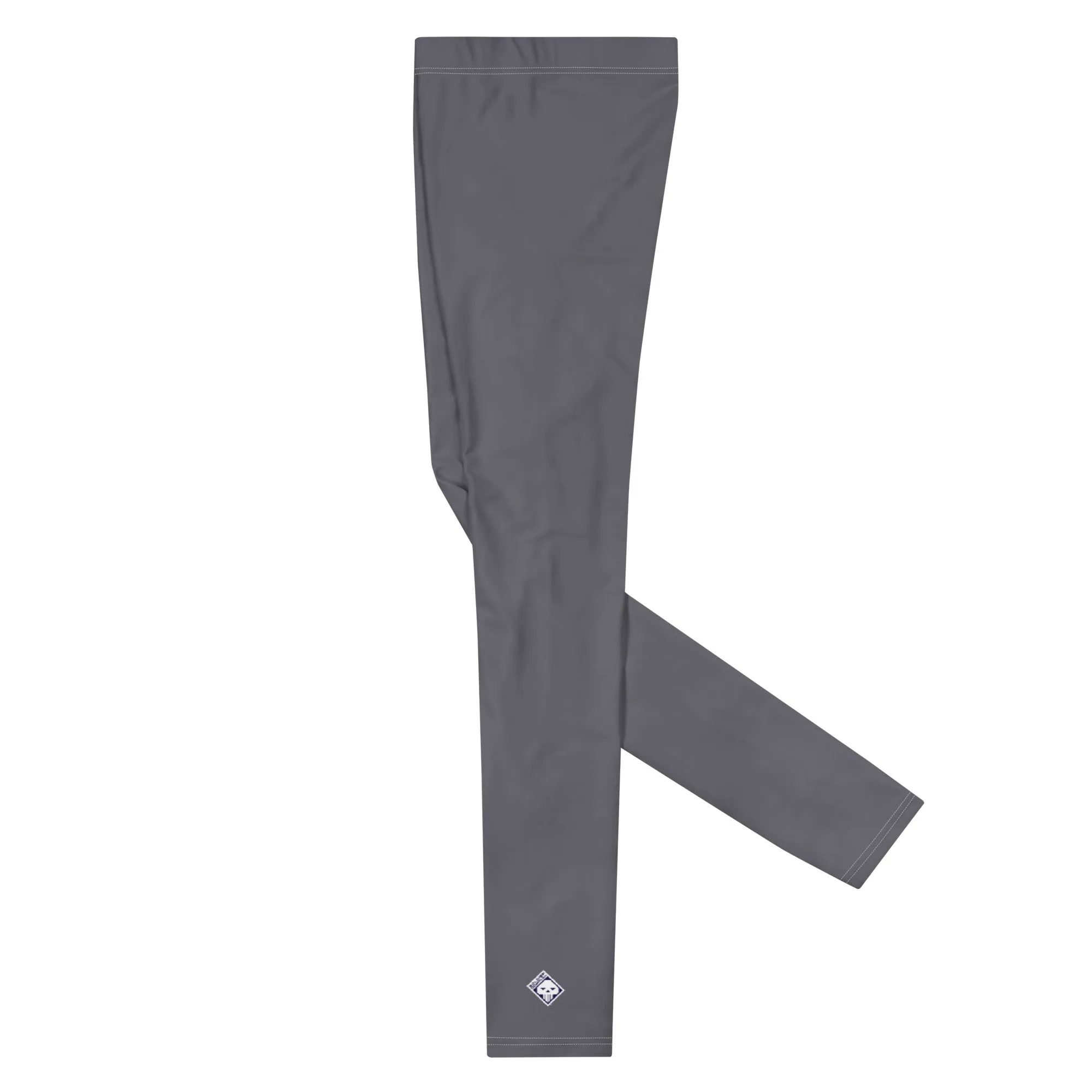 City Comfort: Men's Solid Color Athletic Leggings - Charcoal