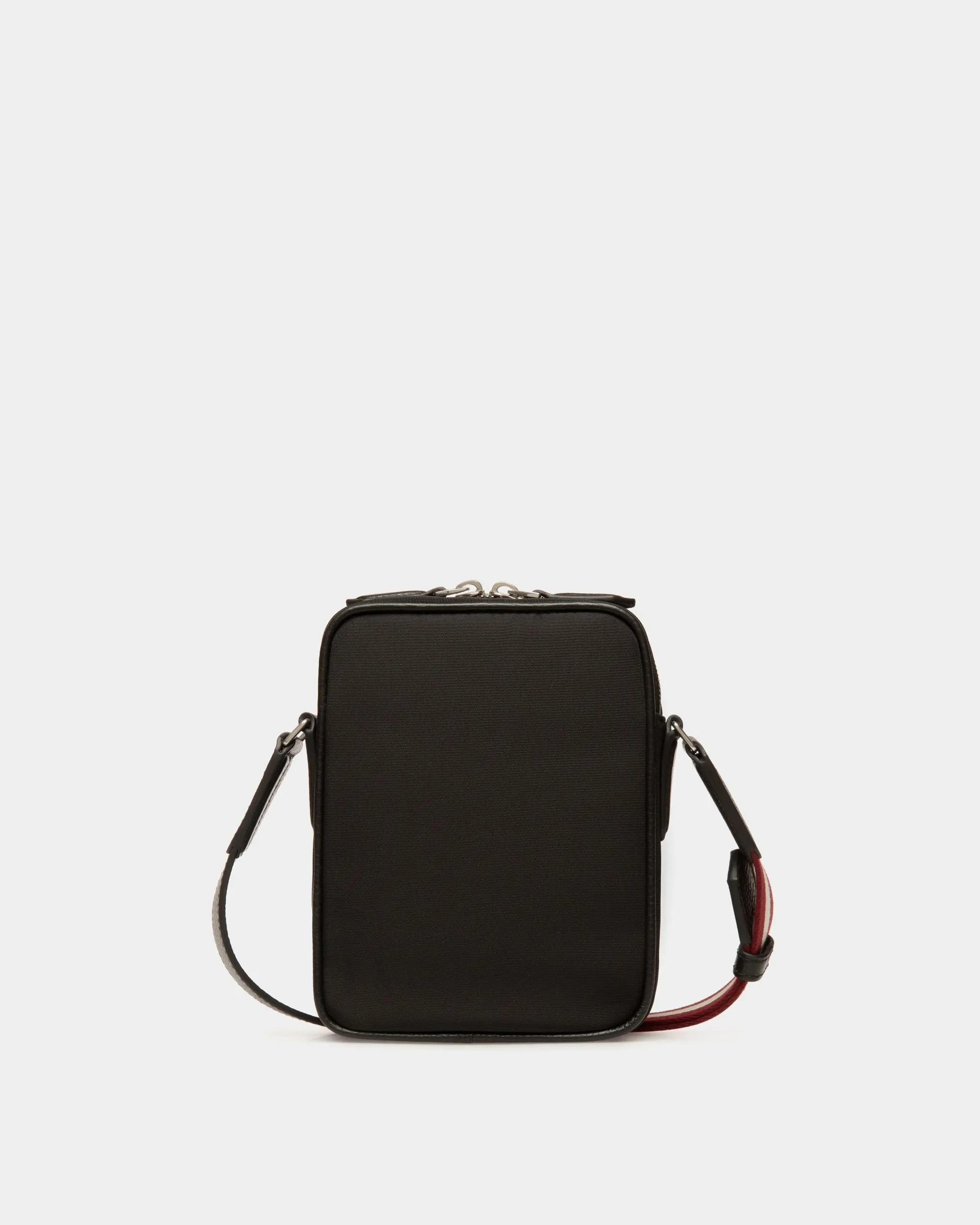 Code Crossbody Bag in Black Nylon 