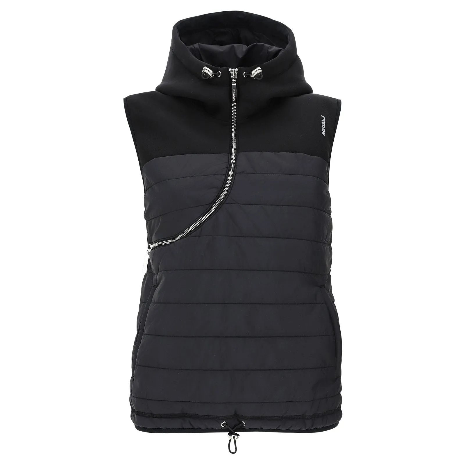 Curve Puffer Vest - Black