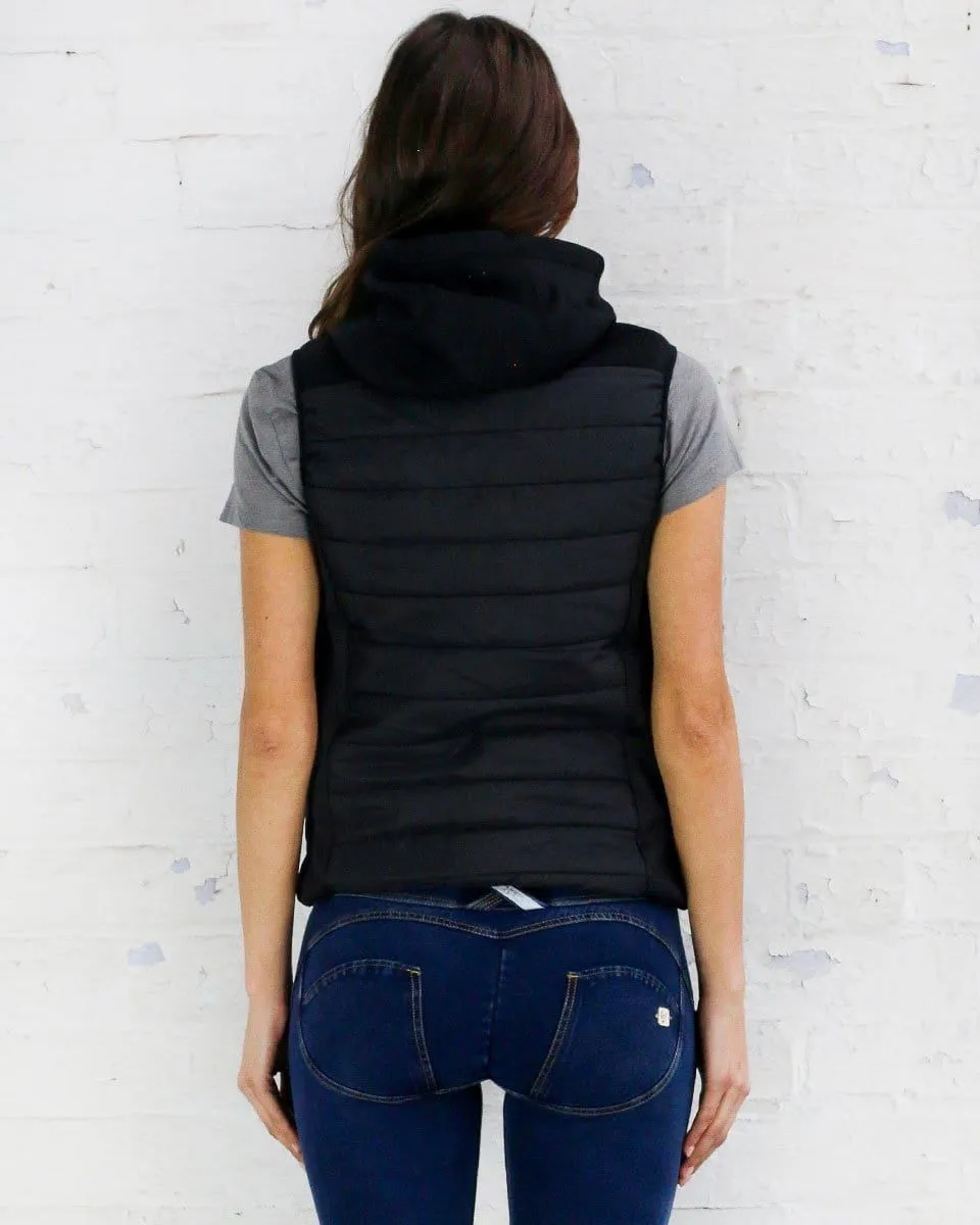 Curve Puffer Vest - Black