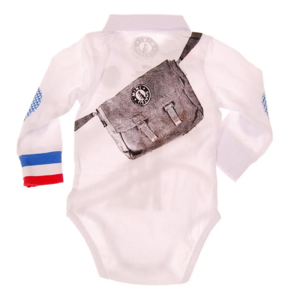 Cyclist Polo Long Sleeve Bodysuit by: Mini Shatsu