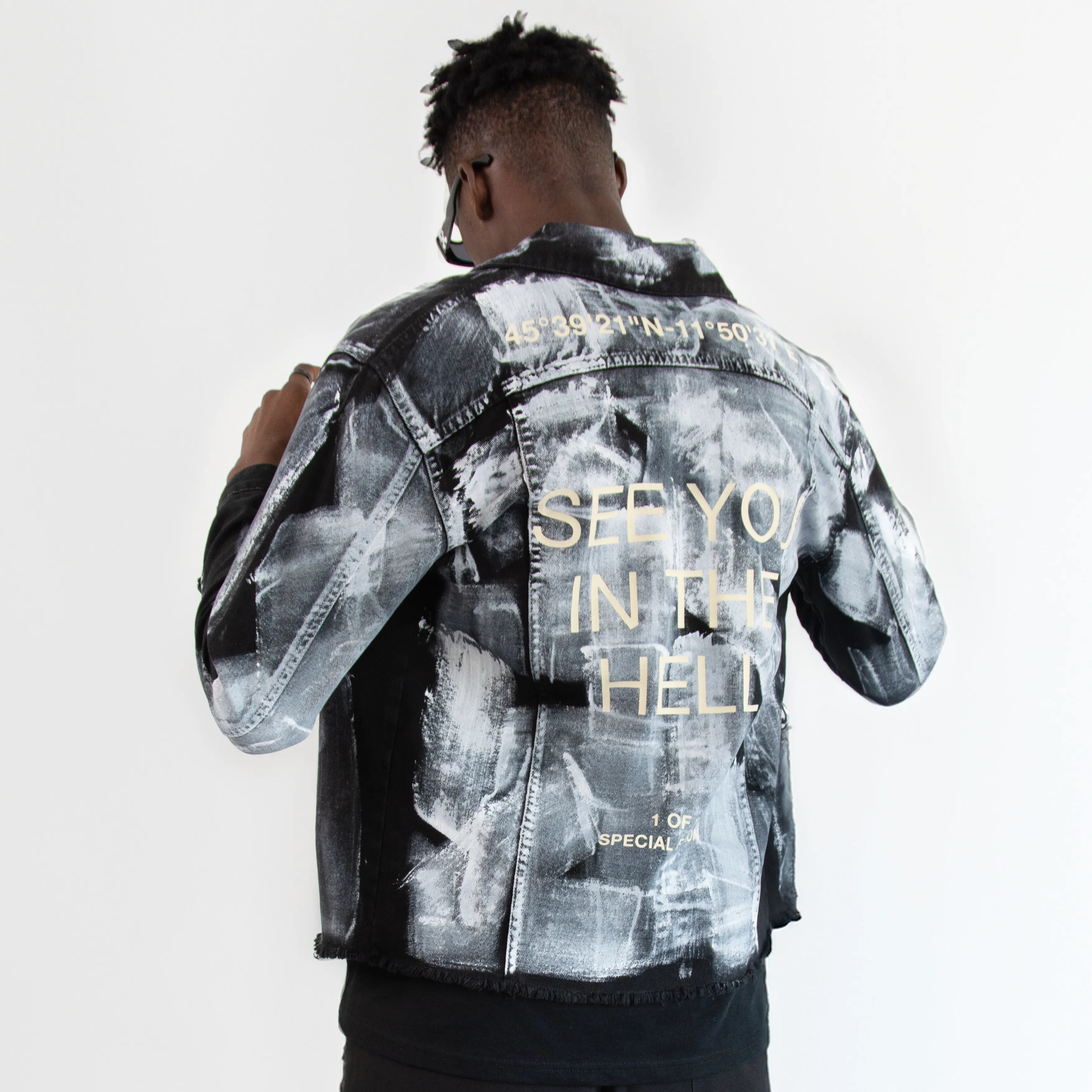 Denim Jacket 'SEE YOU IN THE HELL'