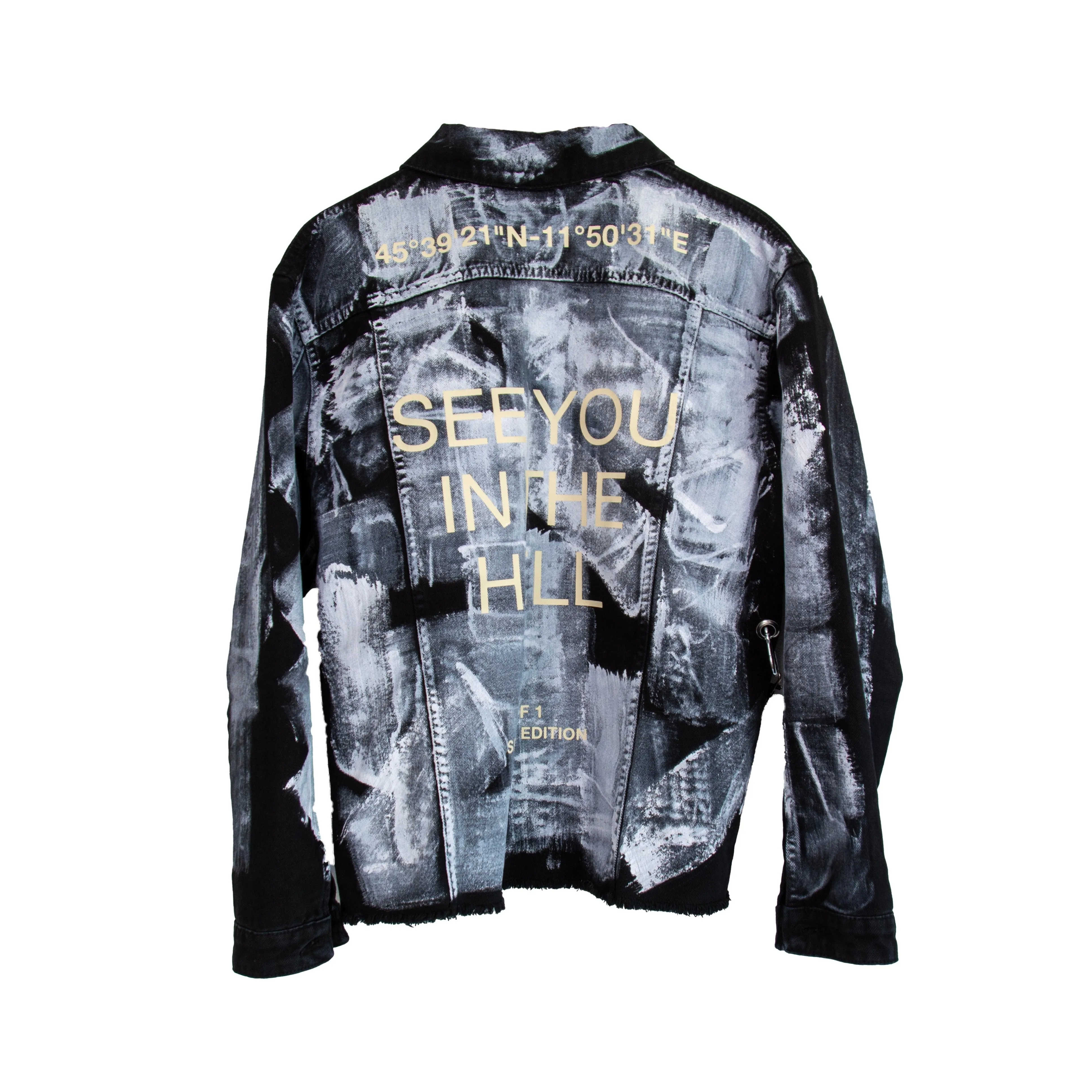 Denim Jacket 'SEE YOU IN THE HELL'