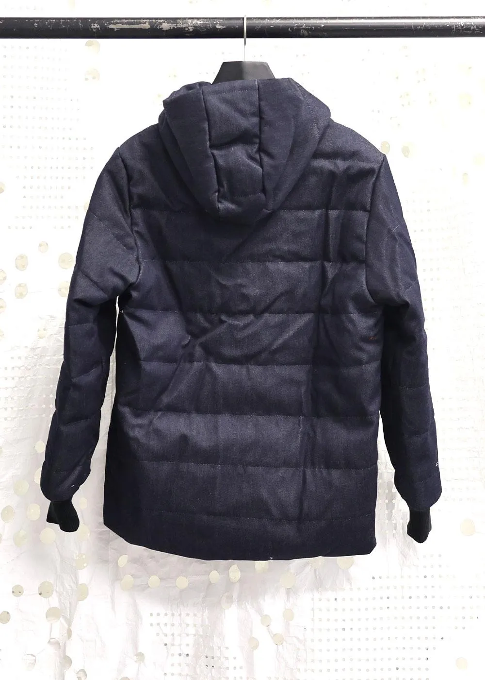 Denim Puffer Jacket Navy