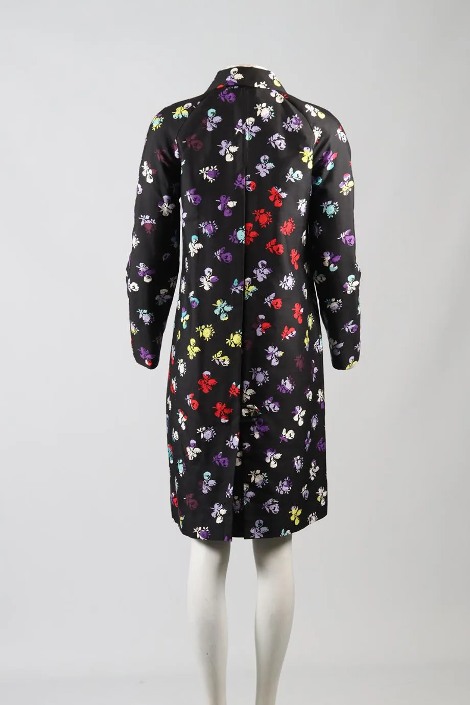 DIANE VON FURSTENBERG WOOL AND SILK BLEND COAT US 4 UK 8