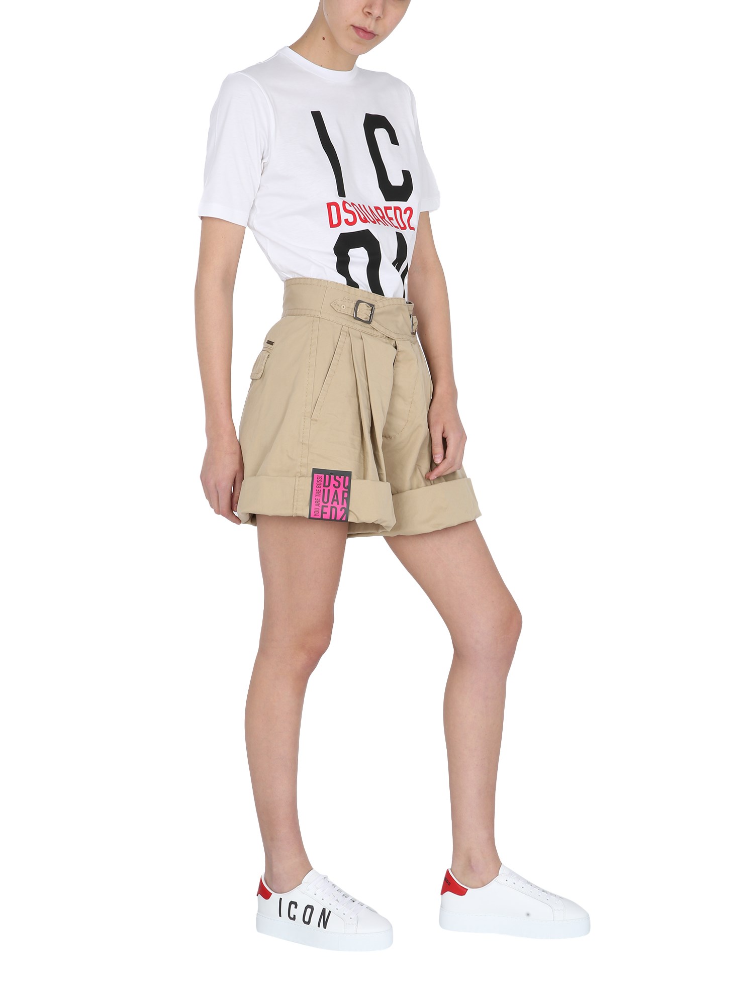 DSQUARED    CARGO COTTON SHORTS