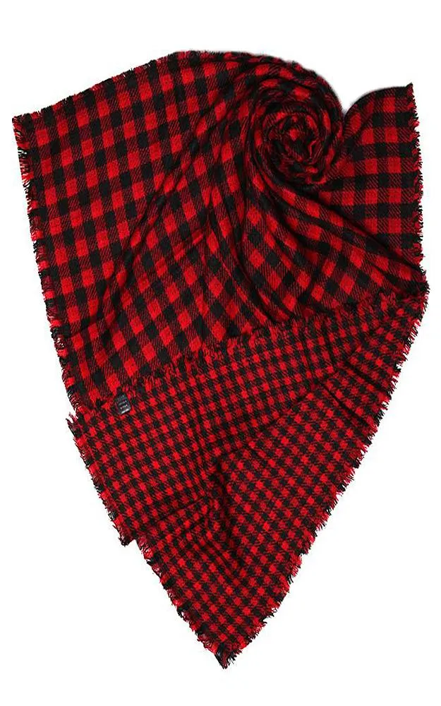 EAS9088 Double Side Buffalo Check Scarf