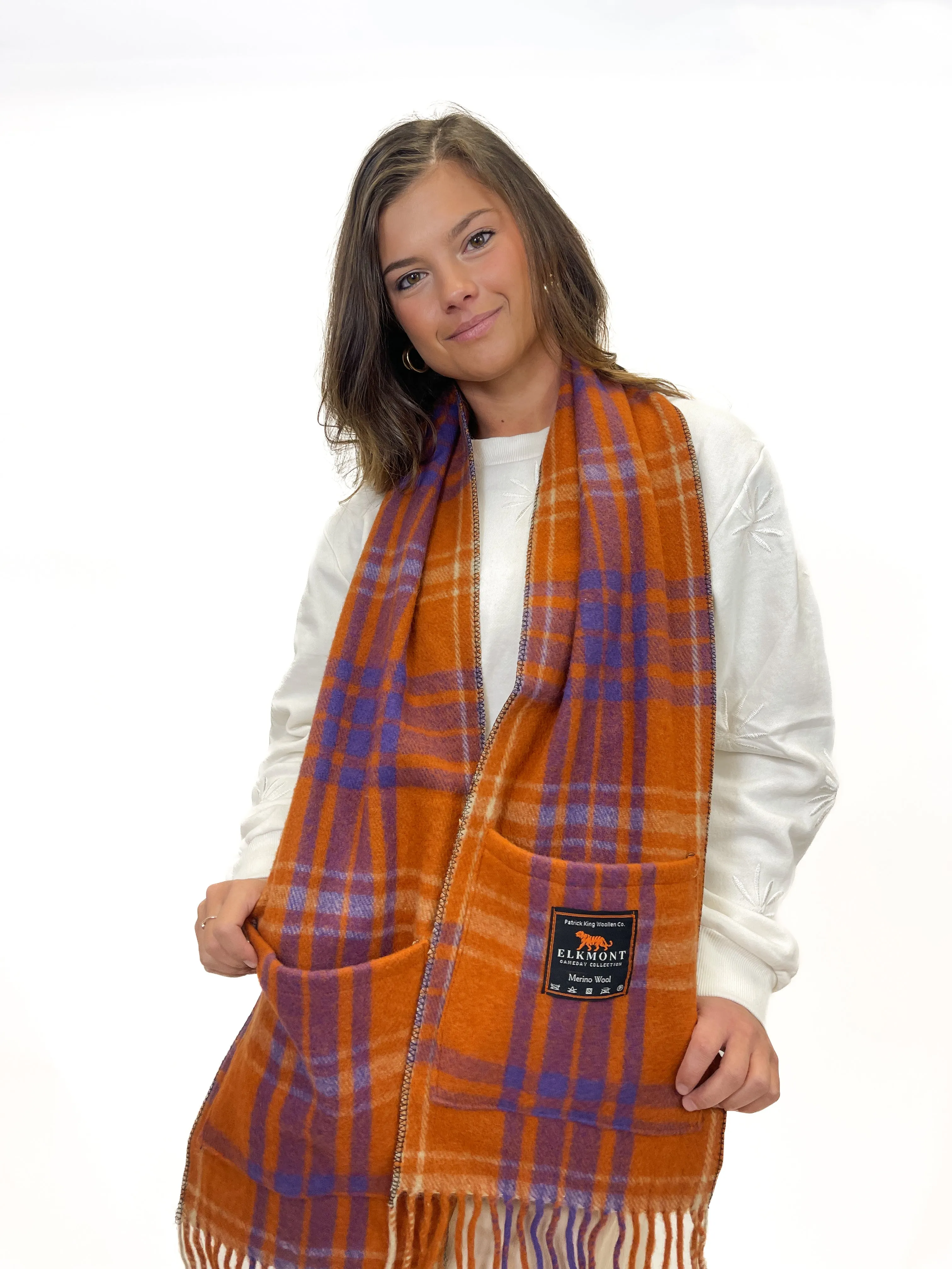 Elkmont Gameday Collection Merino Wool Pocket Scarf