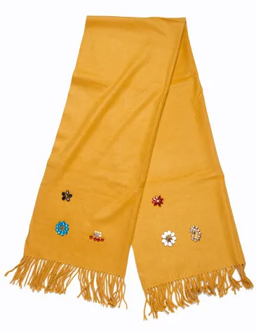 Embellished Charm Scarf