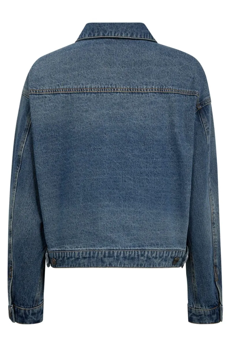 Enny Jacket | Medium Blue Denim | Jakke fra Freequent