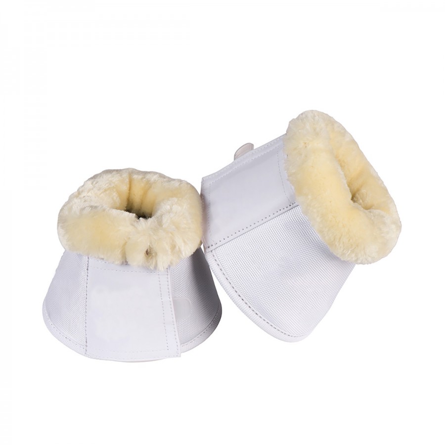 Eskadron Faux fur bell boots White