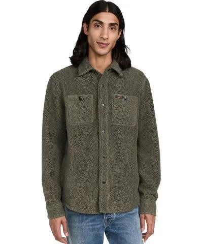 Faherty Range Fleece CPO Jacket Maine Forest M