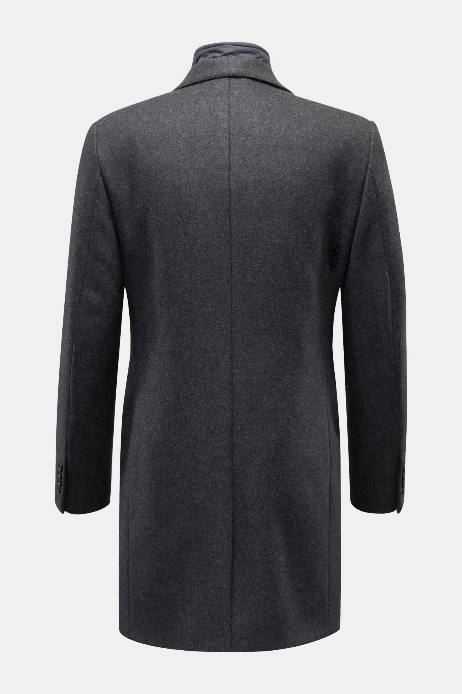 FAY wool coat anthracite mottled