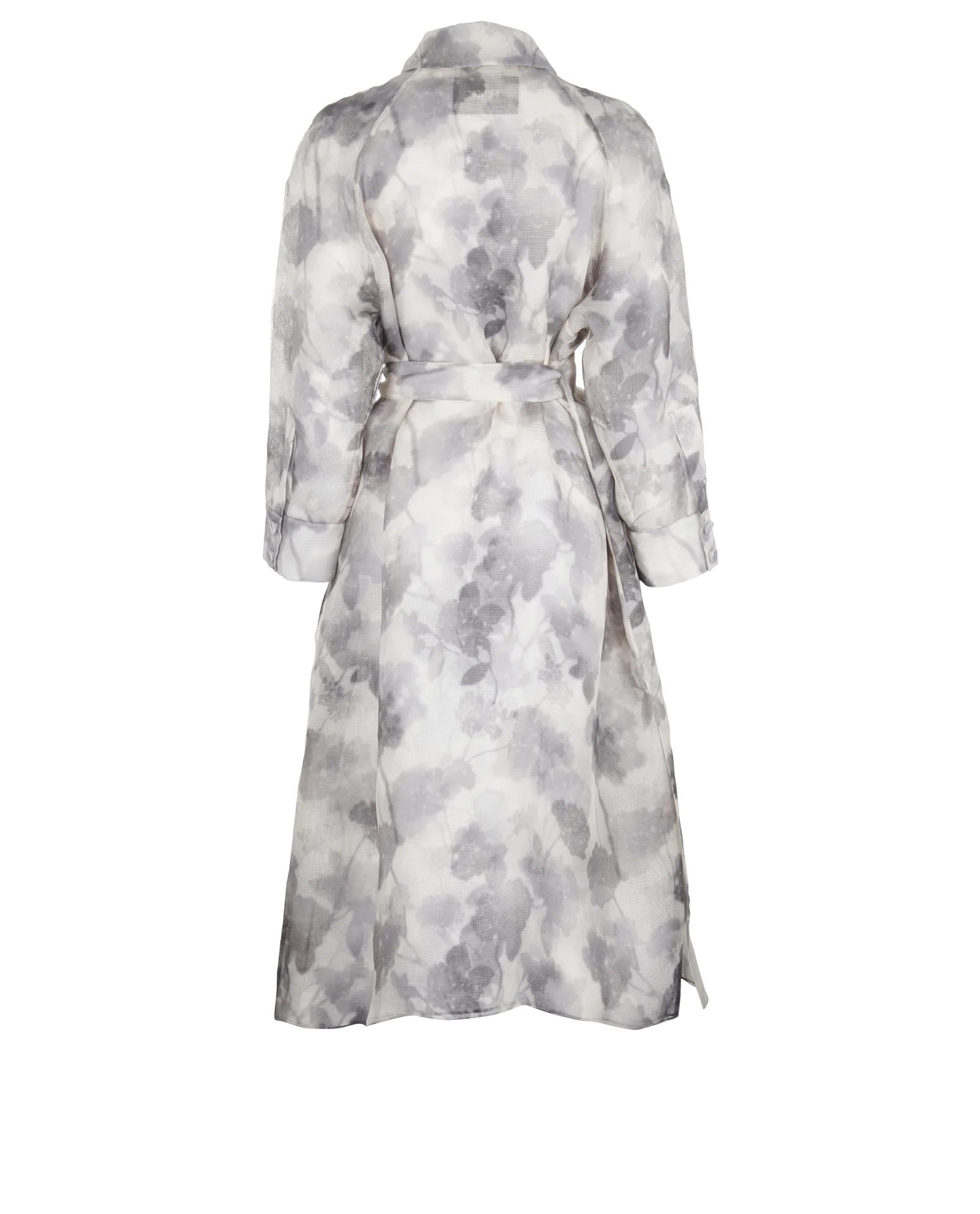 Fendi Organza Floral Trench Coat