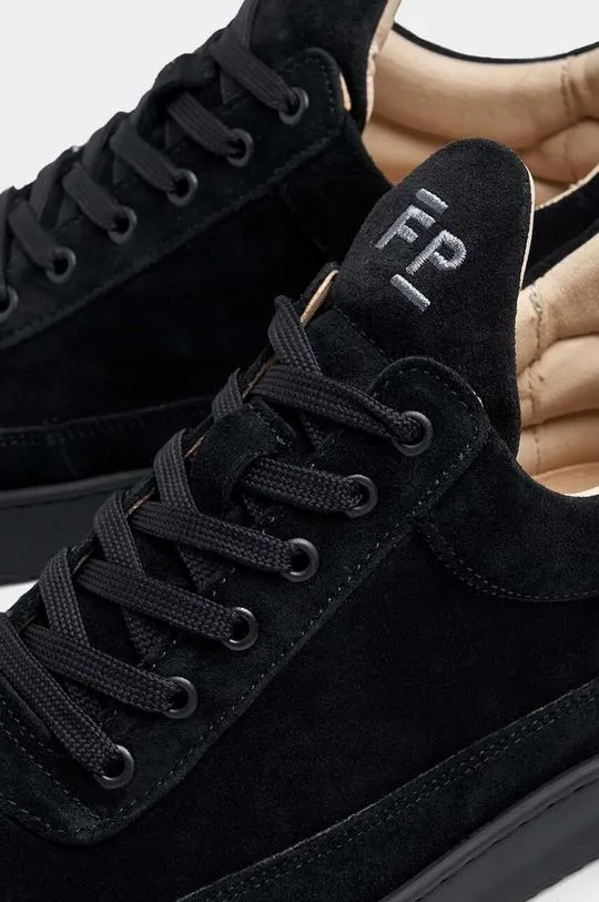 Filling Pieces suede sneakers black color