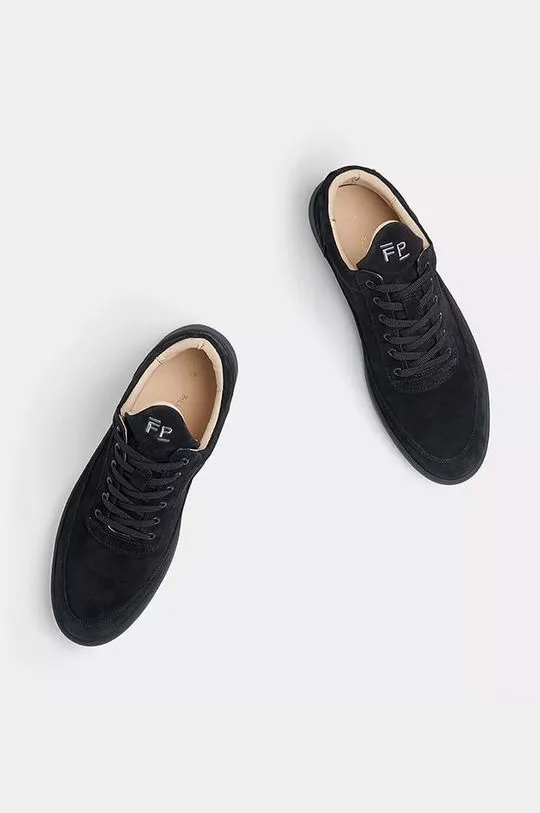 Filling Pieces suede sneakers black color