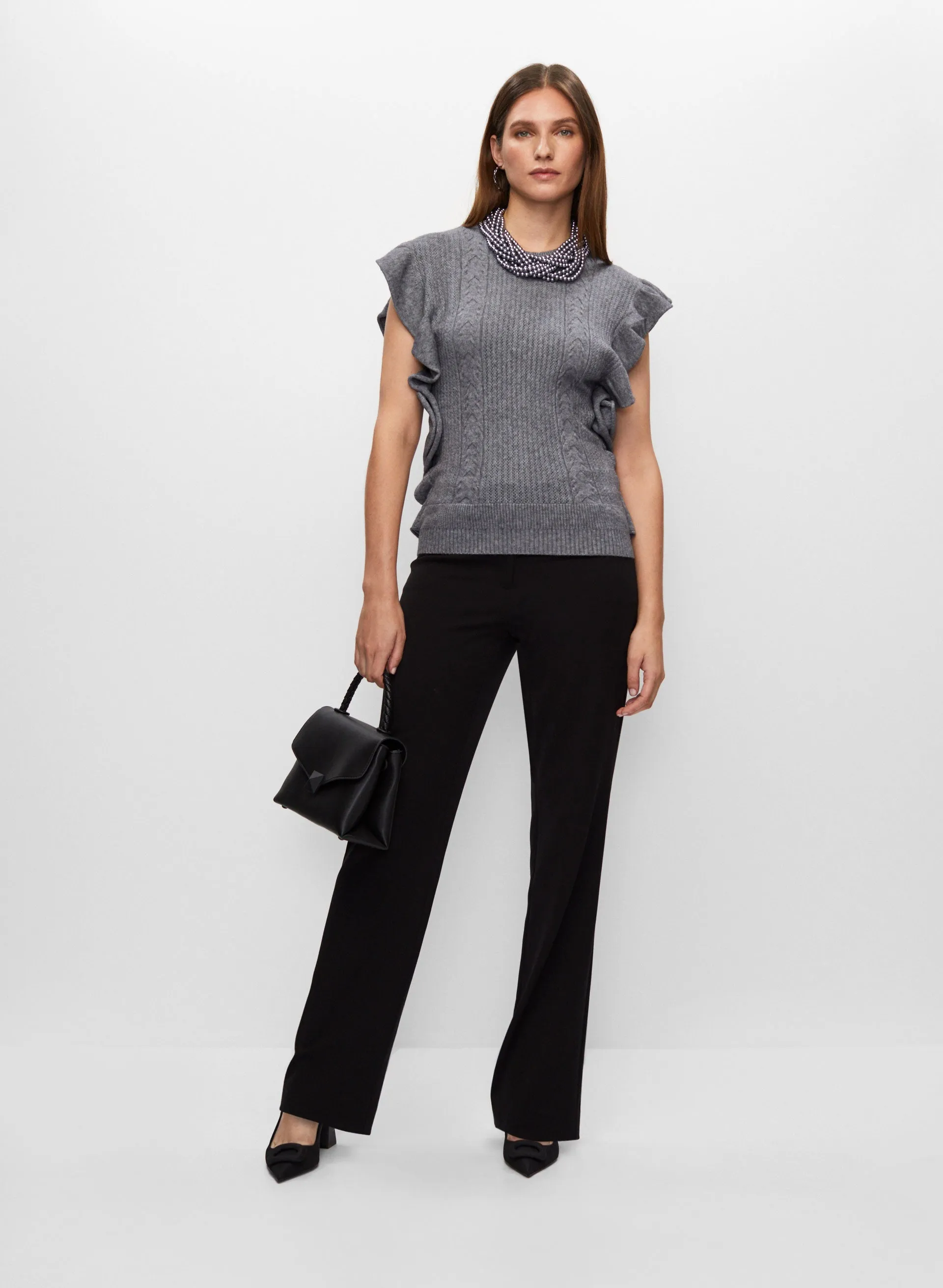 Frank Lyman - Ruffle Detail Sweater