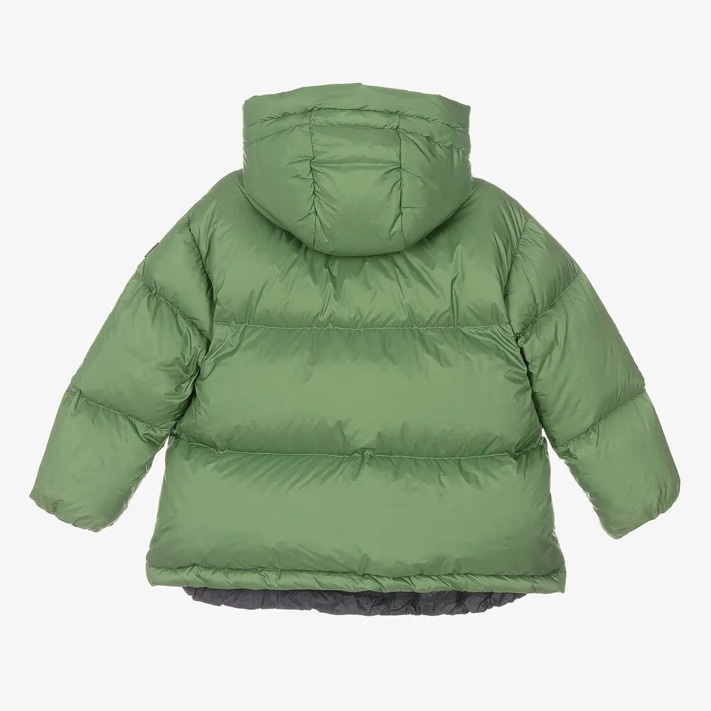 Girls Green Puffer Jacket